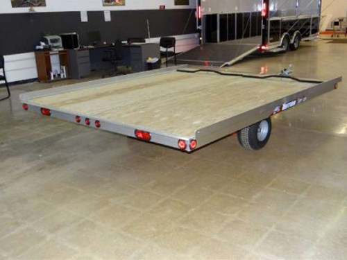 Triton Open Snowmobile Trailer | Advantage Trailer silver wire harness 