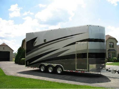  Aluminum Trailer Company / ATC 24' Aluminum Car Hauler Stacker Trailer