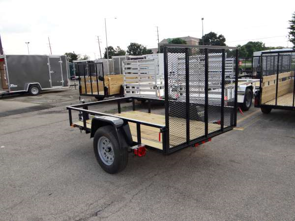 Open Black 5' X 8' Utility Trailer | Advantage Trailer