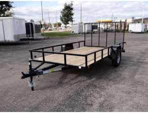 Open Black 6.5' x 12' Utility Trailer by U.S. Cargo – Forest River ...